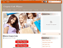 Tablet Screenshot of couponcodewinner.com